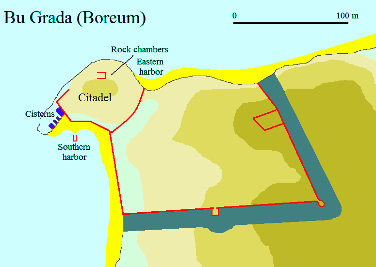 Boreum, Map