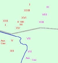 Map of the Second battle of Cremona