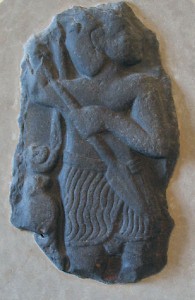 Relief of a Moabite warrior god from Redjom el-A'abed