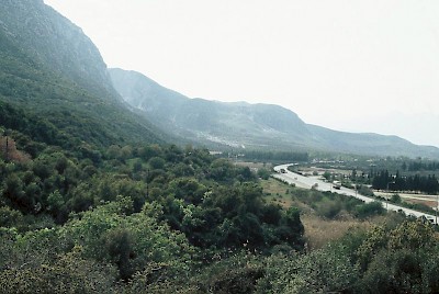 Thermopylae, view from electricity mast