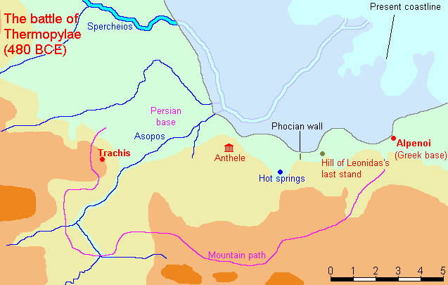 Thermopylae, Map
