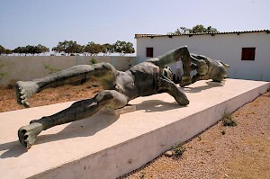 The Fascist statues of the two brothers