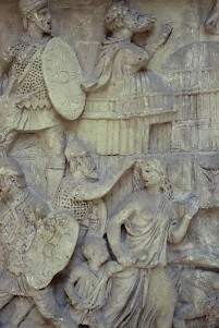 Scene from Marcus Aurelius' northern war