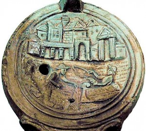 African oil lamp, found in Cologne